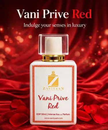 Vani Prive Red perfume bottle – bold sensual fragrance for women, imagecaption=Vani Prive Red – empowering blend of vanilla, incense & spicy floral notes.