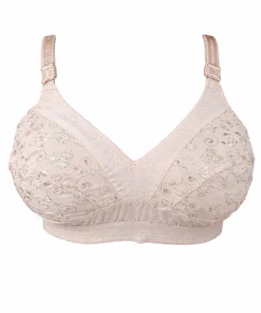 Comfortable Soft Non‑Padded Everyday Bra size 32‑42 – full coverage cotton bra for daily wear, breathable and wireless, shown on a mannequin.