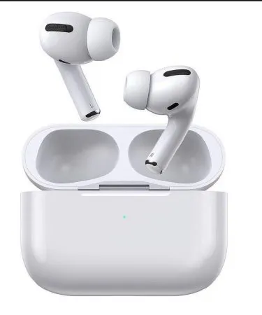 Wireless Bluetooth 5.3 Airpods Pro 3 with ANC White earbuds – sleek design, active noise cancellation, long‑lasting battery, imagecaption=Wireless Bluetooth 5.3 Airpods Pro 3 with ANC White – premium sound, noise‑cancelling earbuds for Pakistan.