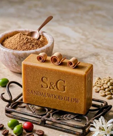 Handmade organic sandalwood soap bar, imagecaption=Premium SANDAL HANDMADE – Organic Sandalwood Soap,