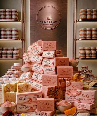 Handmade organic pink clay soap bar with natural ingredients, gentle deep cleansing for skin, imagecaption=Pink Clay Organic Soap – Handcrafted, Gentle & Deep Cleansing,