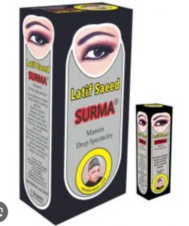 Latif Surma premium black kohl in elegant packaging, perfect for eye makeup