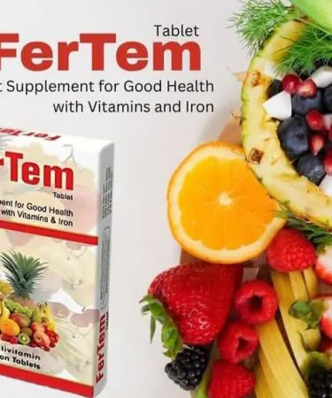 Fertem Tablet 1*20 pack of 20 multivitamin tablets – Khareedo & Kharedo, imagecaption=Fertem Tablet 1*20 available on Khareedo with Check on Delivery service,