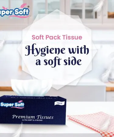 Super Soft Tissue Box – ultra‑gentle premium tissue paper in a sleek white box, perfect for home and office use