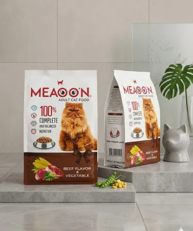 Beef and vegetable Meaoon dry cat food 400g pack – organic high‑protein cat food, imagecaption=Beef & Vegetable Meaoon Cat Food 400g – Available on Khareedo & Kharedo with Check on Delivery.