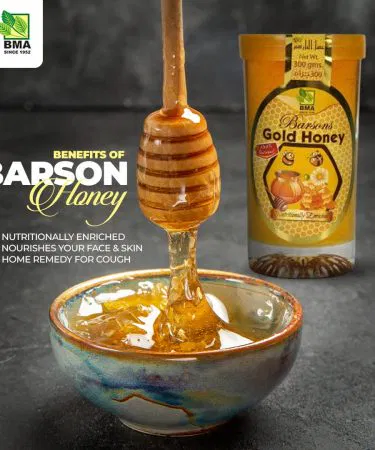 Gold Honey Glass jar showcasing premium pure honey, imagecaption=Gold Honey packed in a premium glass jar – perfect for daily use or gifting.