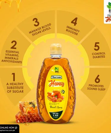 Barsons Honey 1 KG jar – pure natural honey in a sturdy packaging, perfect for home use and gifting
