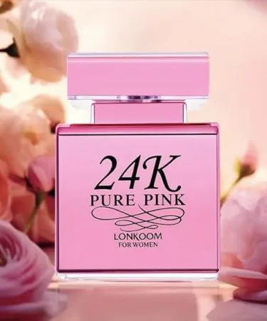 24K Millionaire Perfume for Women 50ml – Fruity Eau De Parfum bottle with elegant gold cap on a white background, imagecaption=Luxury 24K Millionaire women's perfume – long‑lasting fruity fragrance, ready for delivery via Khareedo & Kharedo.