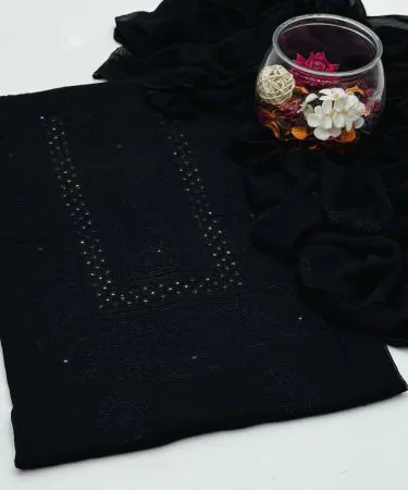 Shadow Sheesha Galla Laides 2‑pc hand‑embroidered chiffon suit – shirt and dupatta set, perfect for weddings and parties, displayed on a mannequin.