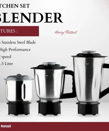 3‑in‑1 juicer blender machine 6‑blade 1.5 L with detachable grinder and ice‑crush function – Khareedo | Kharedo