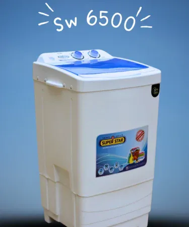 Superstar SW6600 semi‑automatic 7‑8 kg washing machine front view, imagecaption=Superstar SW6600 Semi‑Auto Washing Machine – 7‑8 kg Capacity,