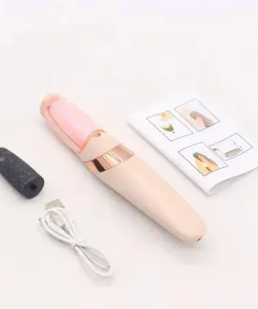 FINISHING TOUCH FLAWLESS PEDI electronic callus remover with ergonomic grip and rechargeable battery
