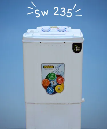 Superstar SW235 semi‑auto portable washing machine 4‑5 kg – compact baby laundry solution