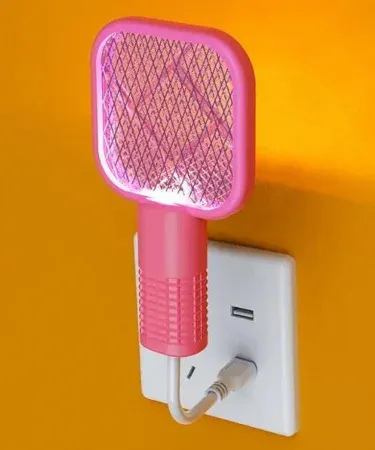 Compact Mosquito Killer Racquet Lamp with 1W power, portable electric mosquito zapper , imagecaption= Mini Mosquito Killer Racquet Lamp – lightweight, chemical‑free, perfect for home and travel ,
