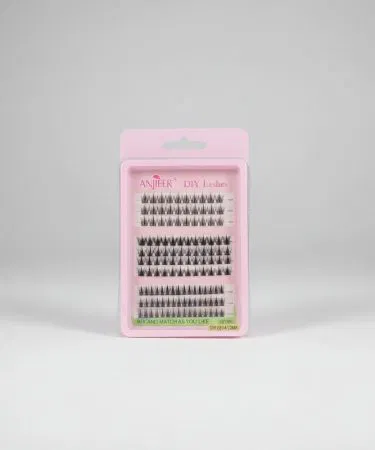 Anjieer DIY Mix and Match Eyelash Extensions – natural look, easy application, high-quality synthetic fibers, perfect for everyday wear