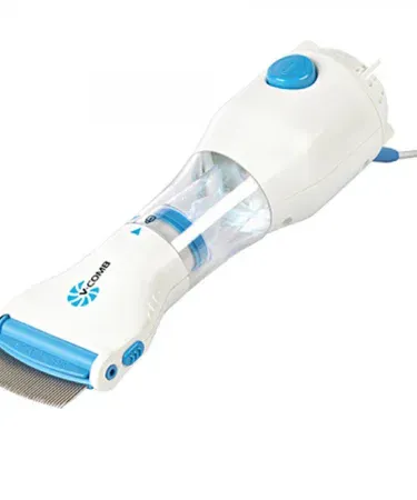 V‑Comb Electronic Head Lice Removal Machine – chemical‑free anti‑lice comb with disposable capture filters, imagecaption=V‑Comb anti‑lice electronic comb – safe, ergonomic, and FDA‑registered for the whole family ,