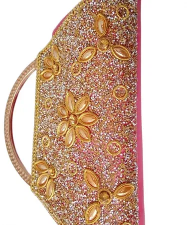 Elegant non‑leather fancy clutch for weddings and events, fine quality portable clutch for girls