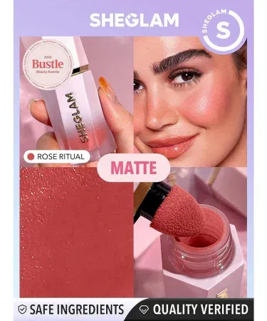 SHEGLAM Color Bloom Liquid Blush Rose Ritual in elegant packaging , imagecaption=Elegant Rose Ritual liquid blush by SHEGLAM – available on Khareedo | Kharedo with Check on Delivery ,