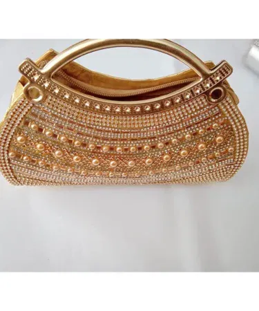 Elegant non‑leather fancy clutch for weddings and events, fine quality portable clutch for girls