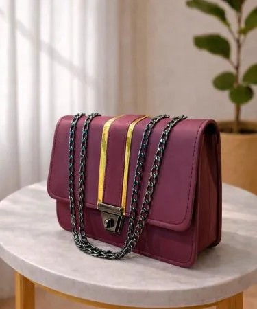 Premium 8‑color stylish shoulder bag with lock and inner pocket – Khareedo | Kharedo