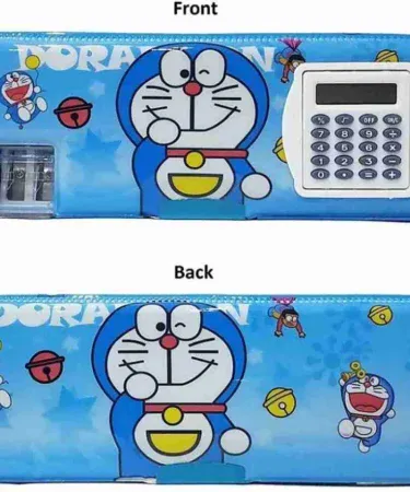 Pencil Box with Calculator – compact stationery set with built‑in calculator, perfect for students and professionals