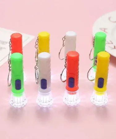 Keychain with Torch portable LED keyring light, imagecaption=Compact Keychain with Torch – perfect for emergencies,