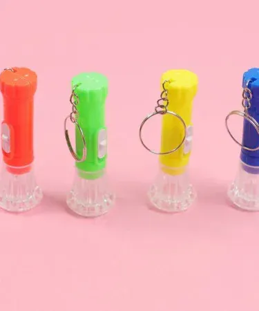 Keychain with Torch portable LED keyring light, imagecaption=Compact Keychain with Torch – perfect for emergencies,