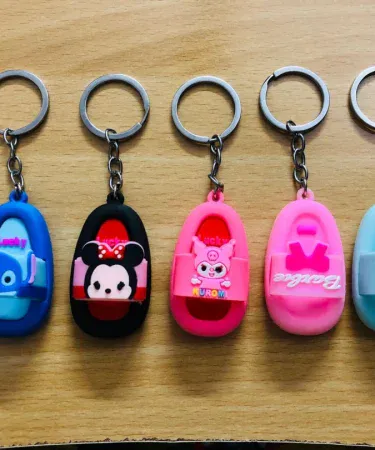 Kids cartoon character keychain – colorful, fun, and durable keyring for children , imagecaption=Vibrant cartoon character keychain perfect for kids’ backpacks and gifts – available on Khareedo & Kharedo across Pakistan ,