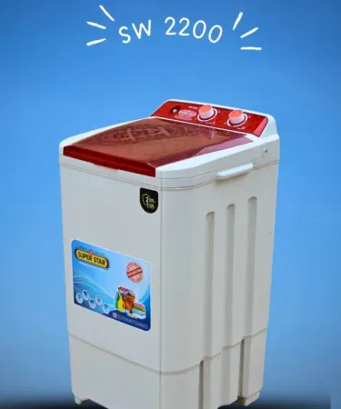 Superstar SW2200 7KG Semi‑Automatic Washing Machine front view, imagecaption=Superstar SW2200 7 KG semi‑automatic washing machine – low power, durable & efficient.