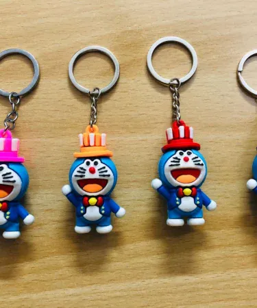 Cartoon character keychain for girls and boys – colorful kids accessory