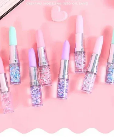 Lipstic Style Pen for Girls – lipstick‑shaped fun writing pen with smooth ink, perfect for school and craft