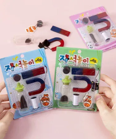 9Pcs Kids Magnetic Experiment Toy Play Set – educational STEM kit for children, magnetic science experiment components, safe and durable toys for kids