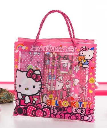 Stationery Gifts for Boys & Girls set with pencils, eraser, ruler, sharpeners, geometry box and notebook – vibrant colors for kids