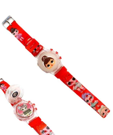 Lol Doll Character Wrist Watch for girls – colorful kids watch with doll design , imagecaption= Cute Lol Doll Character Wrist Watch – perfect accessory for young fashionistas ,