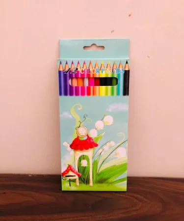 High quality Color 12 pcs vibrant set in a sleek color box, perfect for art and office use
