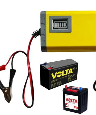 Car Motorcycle Automatic Battery Charger 12V 6A for dry and lead acid batteries, imagecaption=12 Volt 6 Amp Automatic Battery Charger for Cars & Motorcycles – Khareedo.