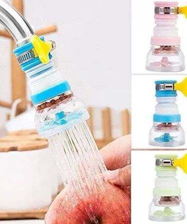 Fan Faucet Tap with Clip and Box in random colors – kitchen tapware, imagecaption=Fan Faucet Tap with Clip and Box (Mix/Random color) – perfect for DIY kitchen upgrades.