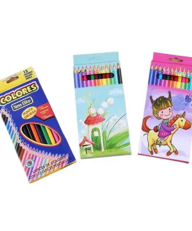 High quality Color 12 pcs vibrant set in a sleek color box, perfect for art and office use