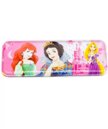 Geometry Metal Set for kids – metal compass, ruler, protractor and set squares in a compact case, imagecaption=Complete Geometry Metal Set for kids – perfect for school, college and office use.