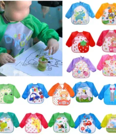China Baby Food Apron Unisex Baby Bibs and Dishwasher Safe Aprons for Babies, imagecaption=China Baby Food Apron – Unisex, dishwasher‑safe baby bib and apron set, perfect for mess‑free feeding. ,