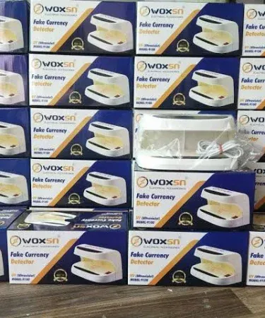 Money Checker Machine Fake Note Detector Original Woxson with UV lamp and on/off switch, suitable for PKR and all currencies