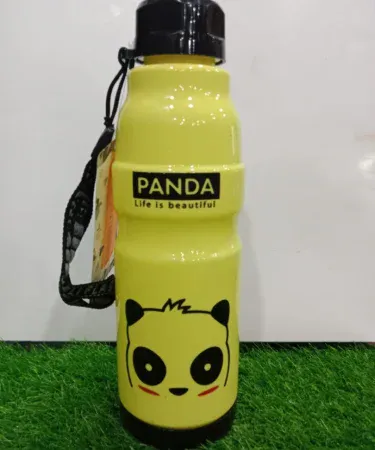 Kids Commando Water Bottle with random colorful design, imagecaption=Kids Commando Water Bottle – vibrant random designs for young adventurers.
