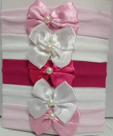 Cap and More soft baby head band pack of 5 – five colorful, breathable headbands for infants and toddlers