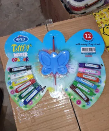 Water Colors 12 by Apex – 12‑pan watercolor set with brush, vibrant pigments for artists