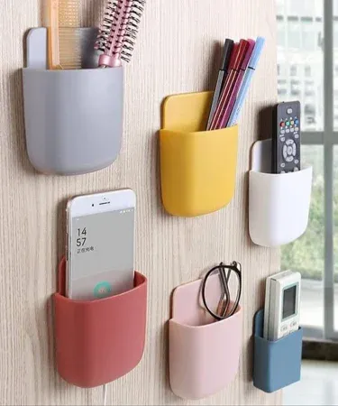 self-adhesive-d-shape-mobile-remote-holder-mix-random-colour