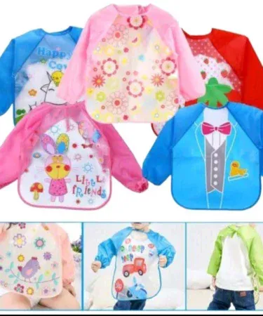 China Baby Food Apron Unisex Baby Bibs and Dishwasher Safe Aprons for Babies, imagecaption=China Baby Food Apron – Unisex, dishwasher‑safe baby bib and apron set, perfect for mess‑free feeding. ,