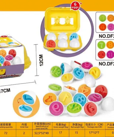 Egg Activity for Kids educational toy with colorful eggs and shape‑matching slots, imagecaption=Egg Activity for Kids – fun learning toy for children aged 3+ years.