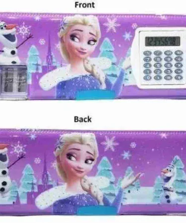 Pencil Box with Calculator – compact stationery set with built‑in calculator, perfect for students and professionals