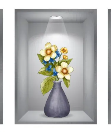 Set of 3 premium 3D wall paper stickers (30 cm × 42.5 cm each) for modern home décor