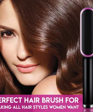 2‑in‑1 electric hair straightener curler heating styling comb multicolors 909 on a sleek white background, imagecaption=Multicolors 909 – 2 in 1 Hair Straightener Curler & Styling Comb – Khareedo | Kharedo.